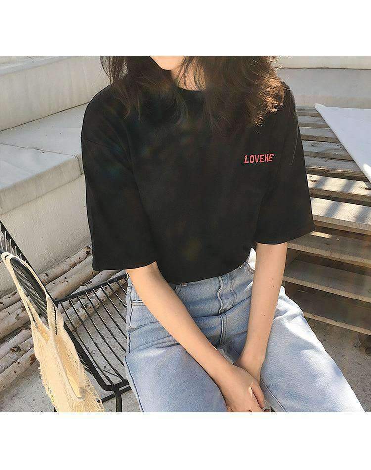 Y2K Grunge Love Hate Shirt - Retro 90s Fashion, Summer Outfits, and Pastel Goth Style