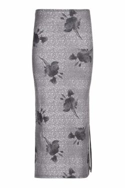 Y2K Grunge Luanna Print Maxi Skirt - Retro 90s Fashion, Summer Y2K Outfits, Pastel Goth