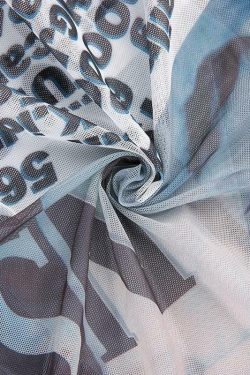 Y2K Grunge Mesh Shirt - Retro 90s Fashion, Gothic Y2K, Summer Outfits, Y2K Party & Club Wear