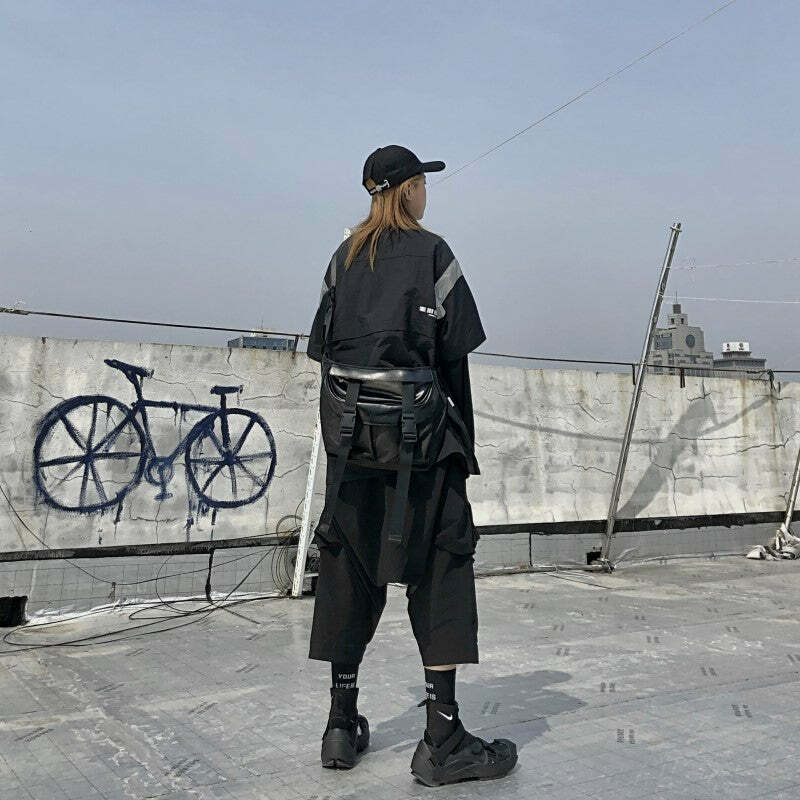 Y2K Grunge Messenger Bag - Perfect for 90s Outfits, Y2K Summer, and Retro Style