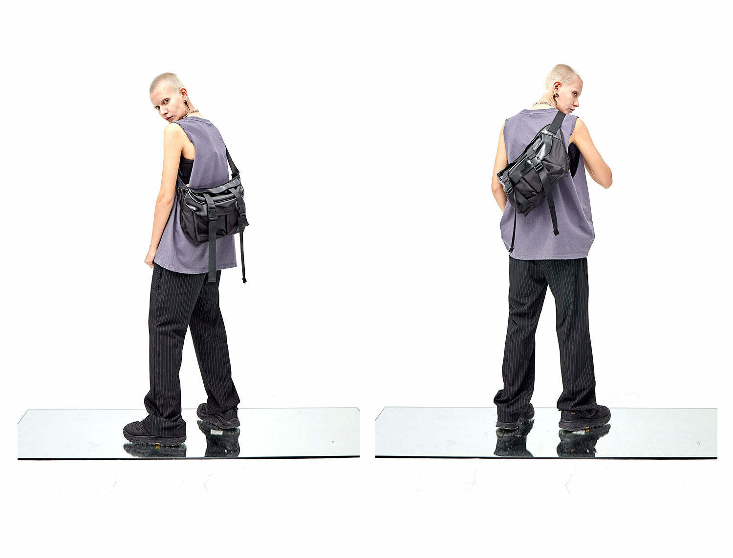 Y2K Grunge Messenger Bag - Perfect for 90s Outfits, Y2K Summer, and Retro Style