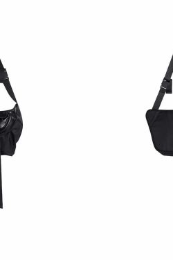 Y2K Grunge Messenger Bag - Perfect for 90s Outfits, Y2K Summer, and Retro Style