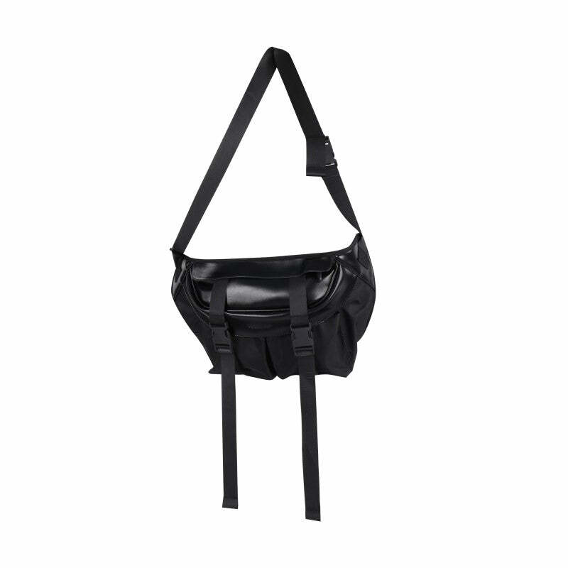 Y2K Grunge Messenger Bag - Perfect for 90s Outfits, Y2K Summer, and Retro Style