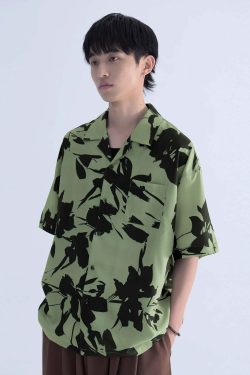Y2K Grunge Midori Boxy Cut Shirt - Retro 90s Summer Outfit, Pastel Goth, Y2K Fashion
