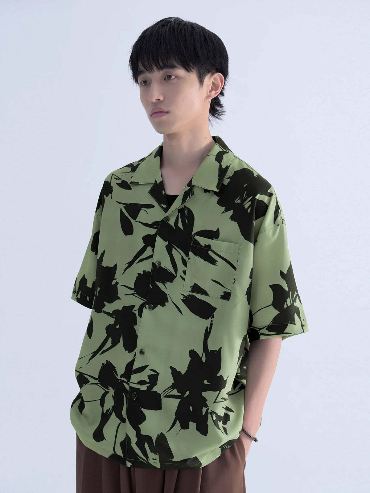 Y2K Grunge Midori Boxy Cut Shirt - Retro 90s Summer Outfit, Pastel Goth, Y2K Fashion
