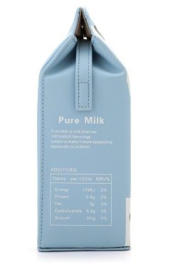 Y2K Grunge Milk Carton Shoulder Bag - Retro 90s Fashion, Pastel Goth, Y2K Popstar Style