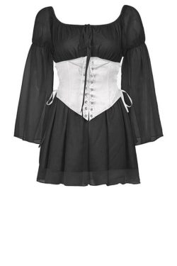 Y2K Grunge Mimosa Mini Corset Dress - 90s Fashion, Retro Summer Outfit, Gothic Y2K Style