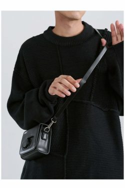 Y2K Grunge Mini Camera Bag - Perfect for 90s Outfits, Y2K Summer, and Retro Party Looks