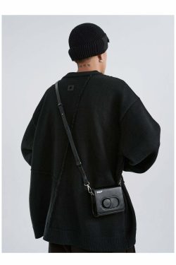 Y2K Grunge Mini Camera Bag - Perfect for 90s Outfits, Y2K Summer, and Retro Party Looks