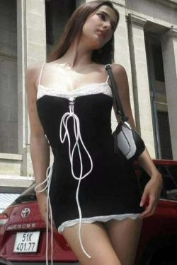 Y2K Grunge Mini Dress - 90s Summer Outfit, Retro Style, Pastel Goth, Y2K Party & Club Fashion