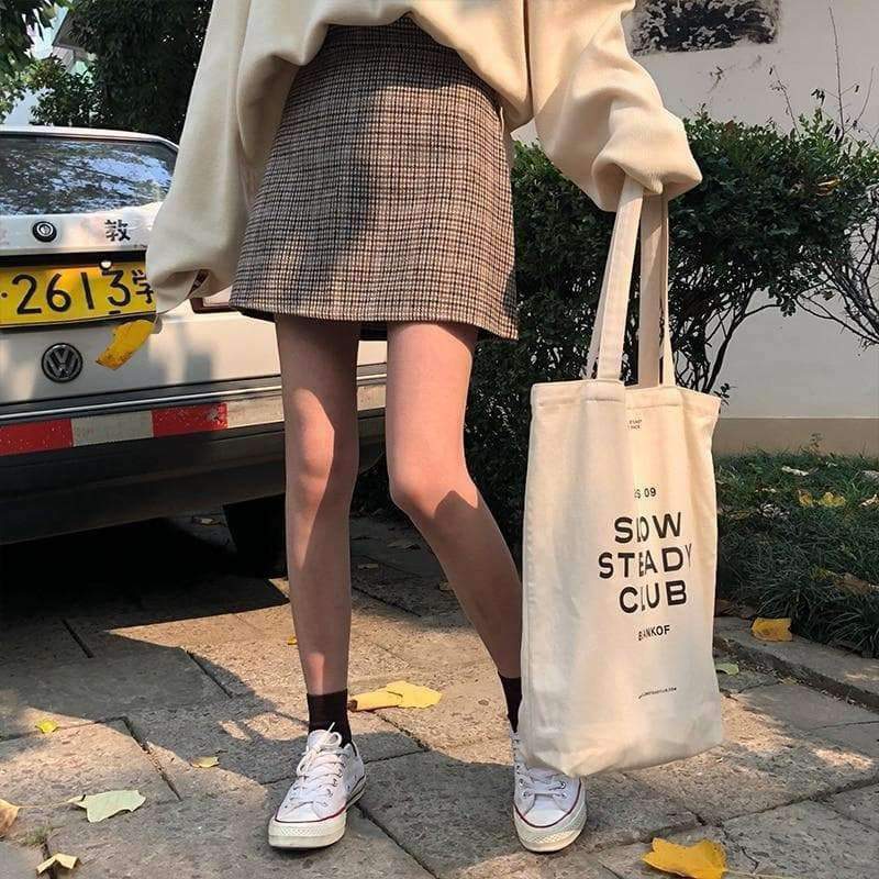 Y2K Grunge Mini Skirt - Retro 90s Fashion, Summer Y2K Outfits, Vintage Style