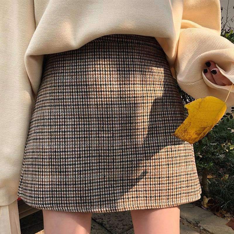 Y2K Grunge Mini Skirt - Retro 90s Fashion, Summer Y2K Outfits, Vintage Style