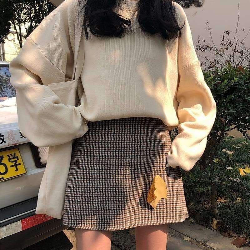 Y2K Grunge Mini Skirt - Retro 90s Fashion, Summer Y2K Outfits, Vintage Style
