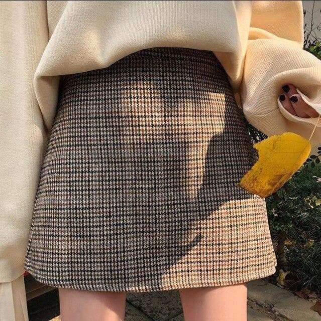 Y2K Grunge Mini Skirt - Retro 90s Fashion, Summer Y2K Outfits, Vintage Style