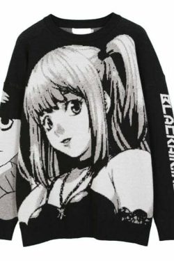 Y2K Grunge Misa Sweatshirt - 90s Retro Style, Gothic Y2K, Summer & Party Outfits