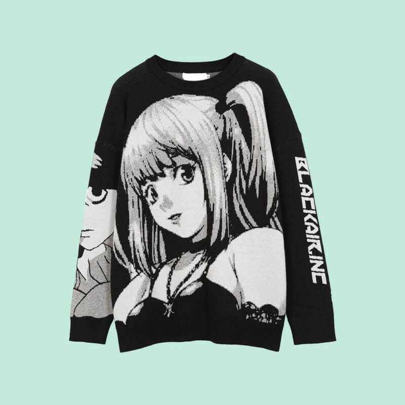 Y2K Grunge Misa Sweatshirt - 90s Retro Style, Gothic Y2K, Summer & Party Outfits