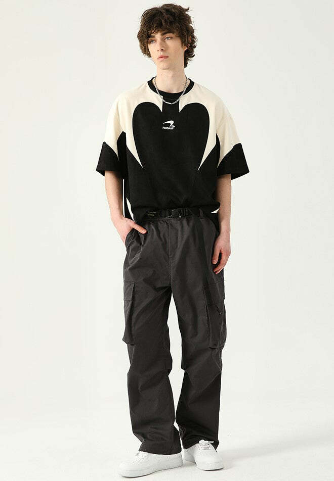 Y2K Grunge Multi-Pocket Utility Cargo Pants - 90s Retro Summer Outfit for Women