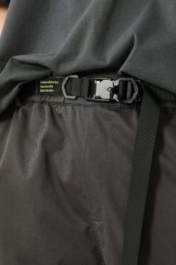Y2K Grunge Multi-Pocket Utility Cargo Pants - 90s Retro Summer Outfit for Women
