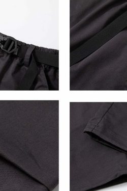 Y2K Grunge Multi-Pocket Utility Cargo Pants - 90s Retro Summer Outfit for Women