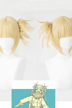 Y2K Grunge My Hero Academia Himiko Toga Cosplay Wig - 90s Retro Style for Y2K Outfits