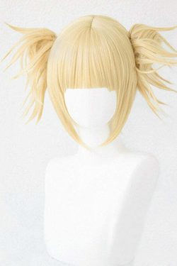 Y2K Grunge My Hero Academia Himiko Toga Cosplay Wig - 90s Retro Style for Y2K Outfits