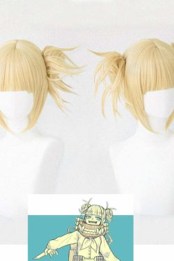 Y2K Grunge My Hero Academia Himiko Toga Cosplay Wig - 90s Retro Style for Y2K Outfits