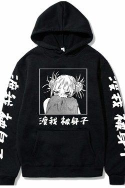 Y2K Grunge My Hero Academia Hoodie - Retro 90s Fashion, Summer Y2K Outfits, Pastel Goth Style