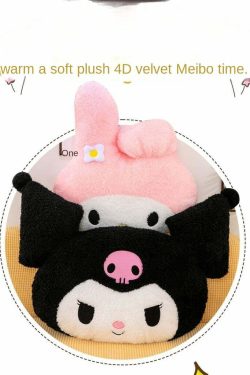 Y2K Grunge My Melody Kuromi Soft Pillow Cushions - Retro 90s Pastel Goth Home Decor