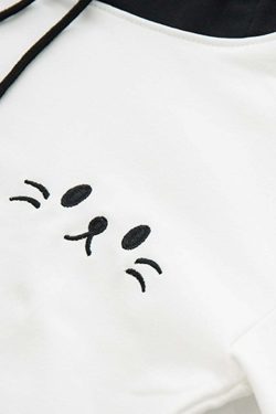 Y2K Grunge Neko Kawaii Cat Graphic Hoodie - Retro 90s Fashion, Y2K Summer & Party Outfits
