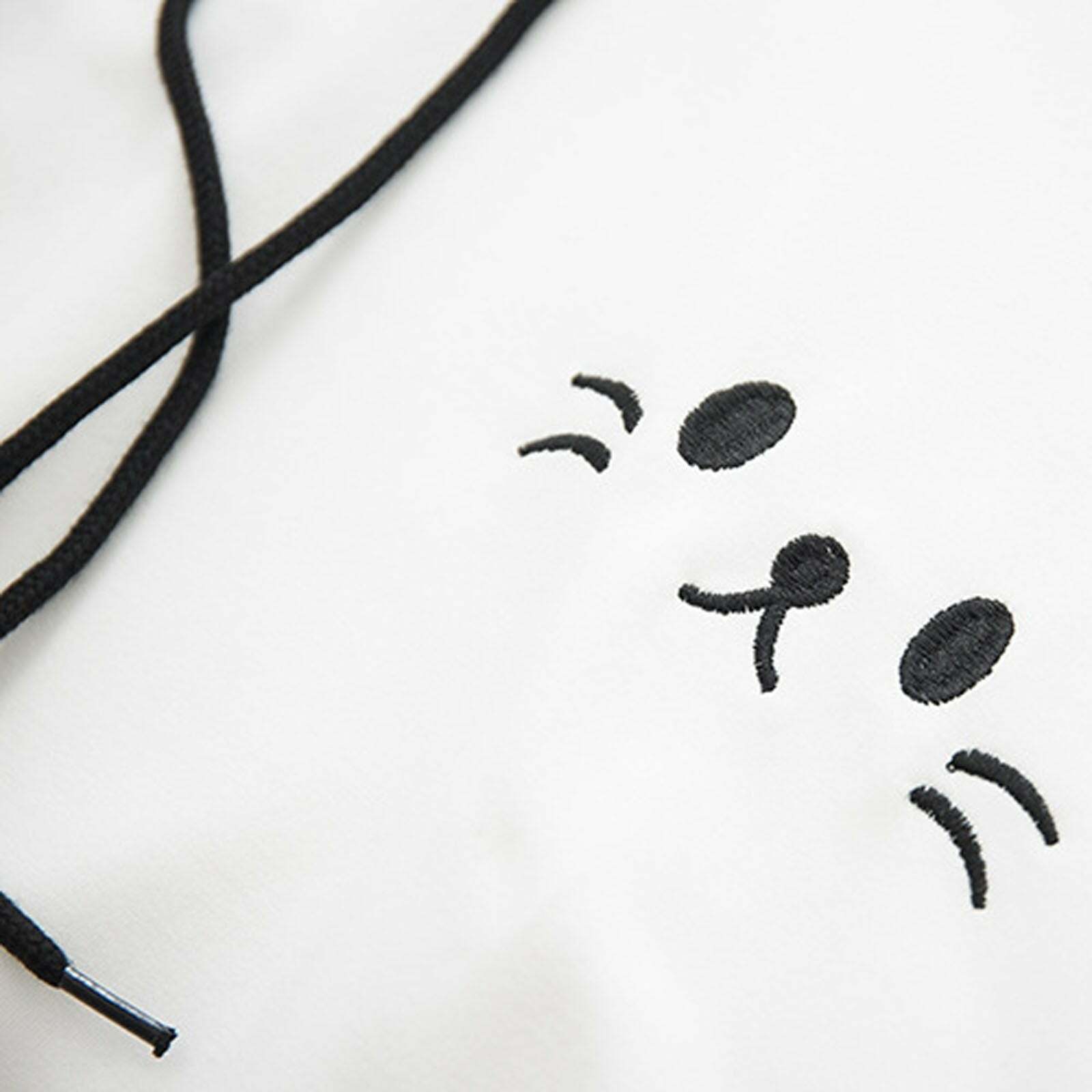 Y2K Grunge Neko Kawaii Cat Graphic Hoodie - Retro 90s Fashion, Y2K Summer & Party Outfits