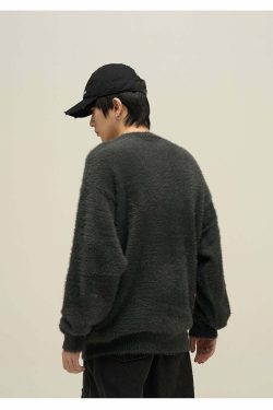 Y2K Grunge Neko Sweater - Retro 90s Fashion, Summer Y2K Outfits, Pastel Goth Style