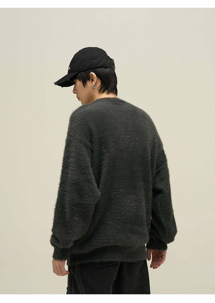 Y2K Grunge Neko Sweater - Retro 90s Fashion, Summer Y2K Outfits, Pastel Goth Style