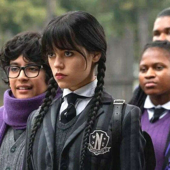Y2K Grunge Nevermore Academy School Uniform - 90s Goth Retro Style for Women