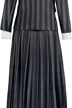 Y2K Grunge Nevermore Academy School Uniform - 90s Goth Retro Style for Women