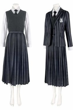 Y2K Grunge Nevermore Academy School Uniform - 90s Goth Retro Style for Women
