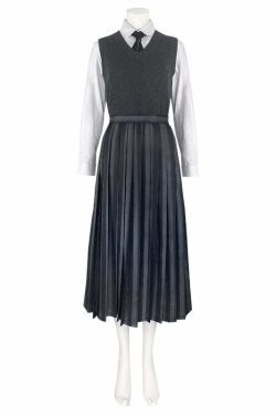 Y2K Grunge Nevermore Academy School Uniform - 90s Goth Retro Style for Women