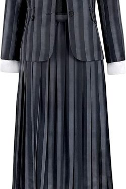 Y2K Grunge Nevermore Academy School Uniform - 90s Goth Retro Style for Women