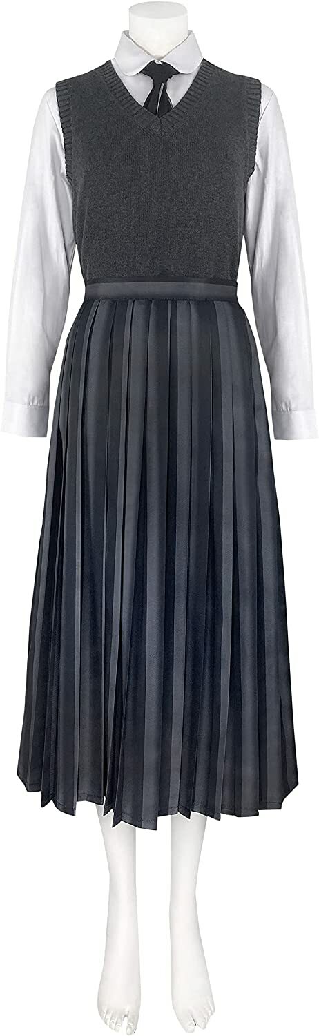 Y2K Grunge Nevermore Academy School Uniform - 90s Goth Retro Style for Women