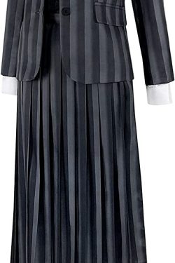 Y2K Grunge Nevermore Academy School Uniform - 90s Goth Retro Style for Women