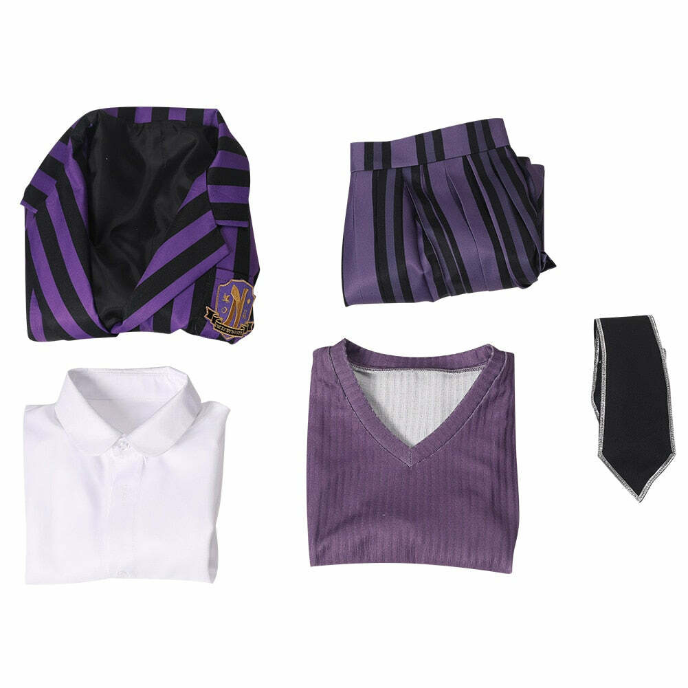 Y2K Grunge Nevermore Academy School Uniform - Retro 90s Fashion, Gothic Y2K, Pastel Goth