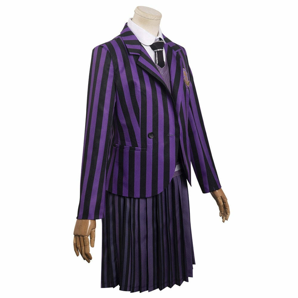 Y2K Grunge Nevermore Academy School Uniform - Retro 90s Fashion, Gothic Y2K, Pastel Goth
