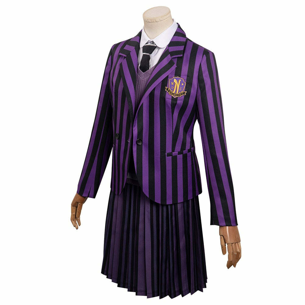Y2K Grunge Nevermore Academy School Uniform - Retro 90s Fashion, Gothic Y2K, Pastel Goth