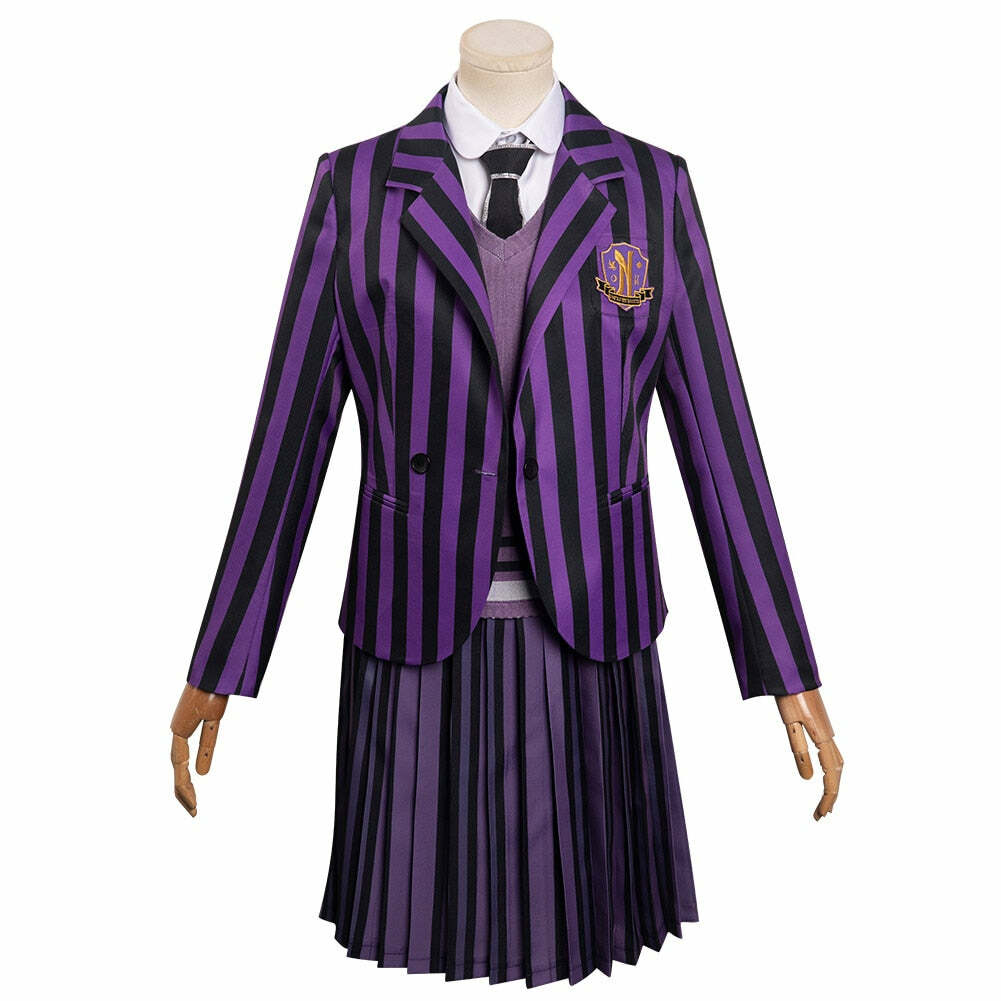Y2K Grunge Nevermore Academy School Uniform - Retro 90s Fashion, Gothic Y2K, Pastel Goth