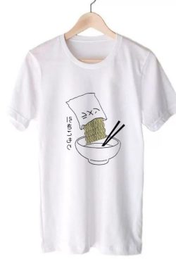 Y2K Grunge Noodle Head T-Shirt - Retro 90s Fashion, Summer Y2K Outfits, Baby Tees Y2K