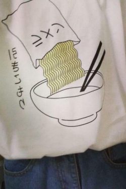 Y2K Grunge Noodle Head T-Shirt - Retro 90s Fashion, Summer Y2K Outfits, Baby Tees Y2K