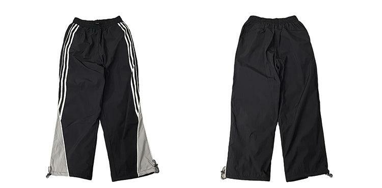 Y2K Grunge Nylon Track Pants - Retro 90s Fashion, Summer Y2K Outfits, Gothic Y2K Style