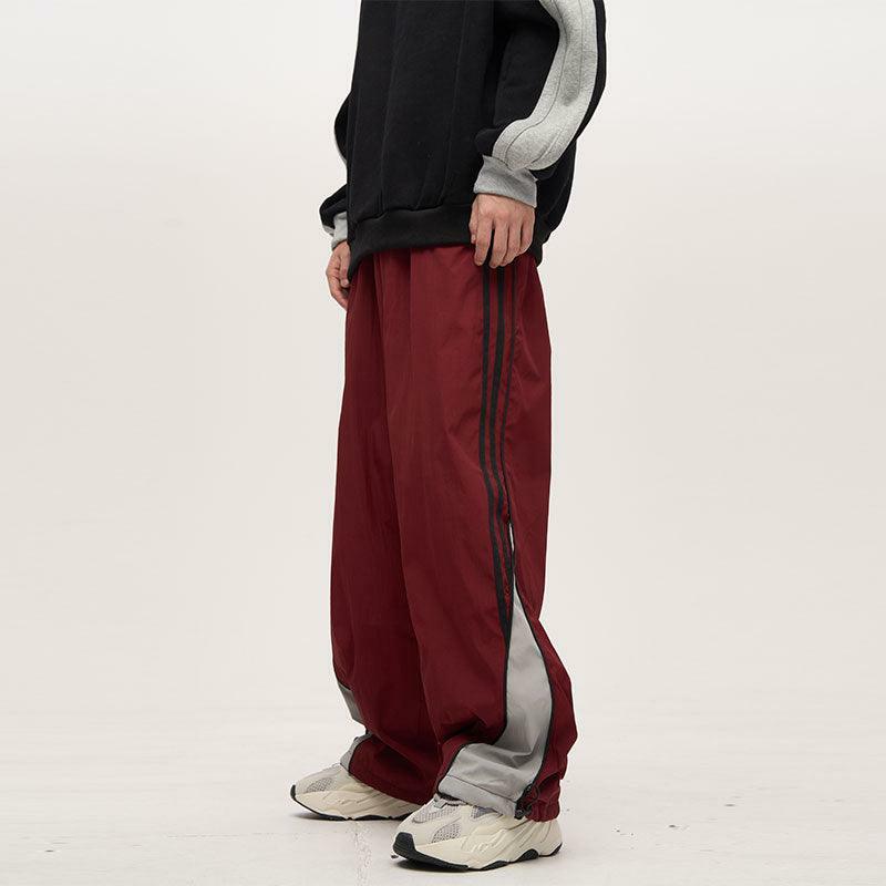 Y2K Grunge Nylon Track Pants - Retro 90s Fashion, Summer Y2K Outfits, Gothic Y2K Style