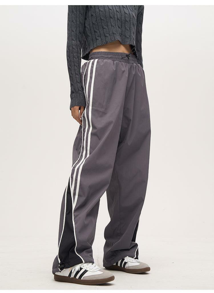 Y2K Grunge Nylon Track Pants - Retro 90s Fashion, Summer Y2K Outfits, Gothic Y2K Style