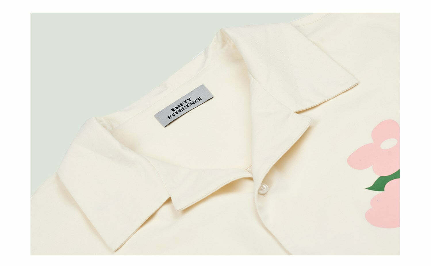 Y2K Grunge Off-White Button-Up Shirt - Retro 90s Fashion, Summer Y2K Outfits, Pastel Goth Style