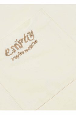 Y2K Grunge Off-White Button-Up Shirt - Retro 90s Fashion, Summer Y2K Outfits, Pastel Goth Style